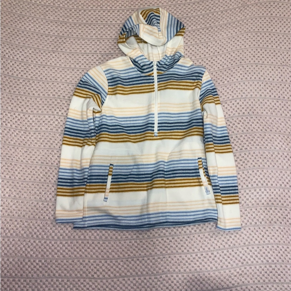 Women’s O'Neill White Hoodie with Blue and Gold Stripes